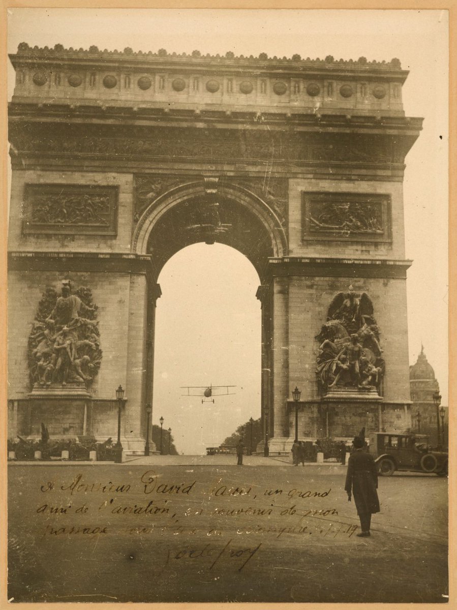 Charles Godefroy Flies Through the Arc de Triomphe
