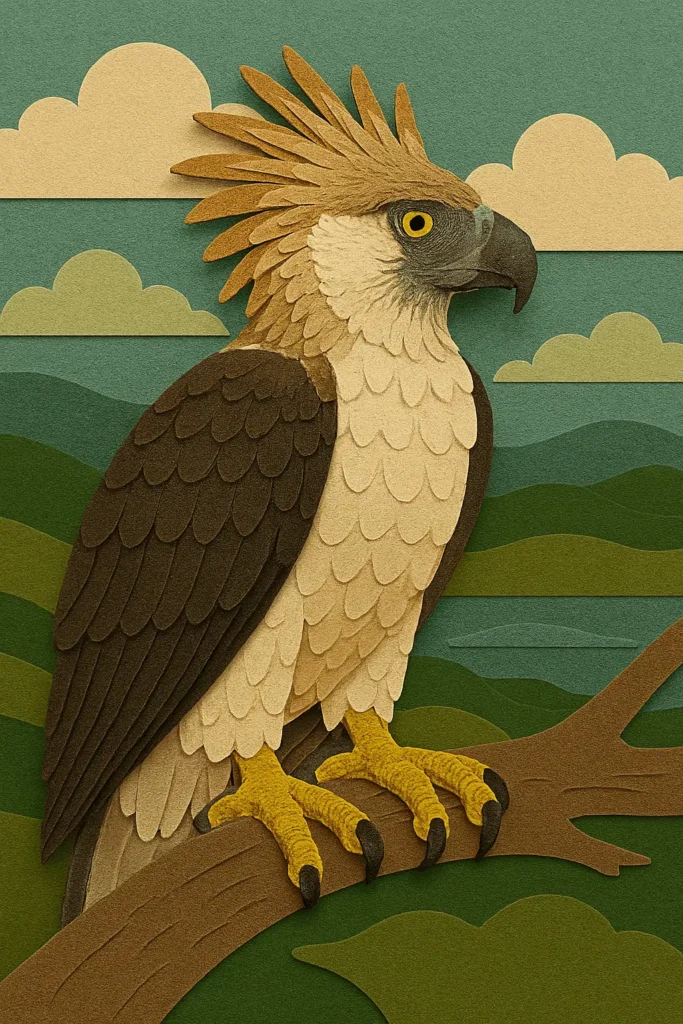 Philippine monkey eating<b class=